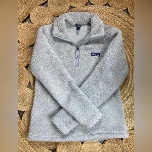 Patagonia Gray Half Zip Fleece sweater